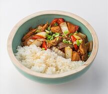 Чеюк поккымпаб с говядиной и овощами