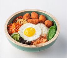 Пибимпаб с курицей в панировке