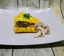 Омлет с шампиньонами
