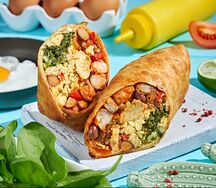 Утренняя чимичанга с курицей и моцареллой