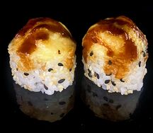 Запечённый ролл курица терияки