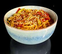 Вок лапша удон с овощами