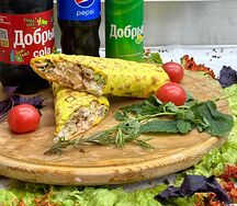 Шаурма в сырном лаваше маленькая