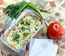 Мясо по-французски с курицей