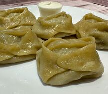 Манты из говядины ручной работы