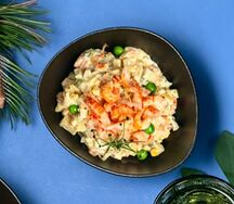 Оливье с раковыми шейками