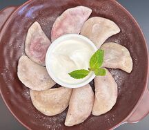 Вареники с вишней и маком