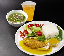 Комбо Рис с курицей в апельсин соусе