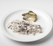 Бефстроганов с грибами