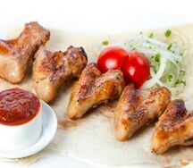 Шашлык из куриных крылышек