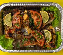 Форель жареная