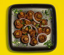 Шампиньоны на мангале