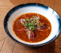 Харчо с кониной и вяленым гусем