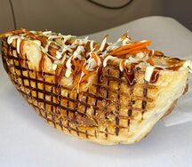 Лепешка с кебабом