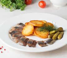 Закуска из сельди с картофелем