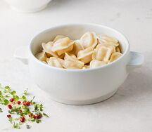 Пельмени домашние со сметаной