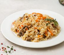 Плов с грибами