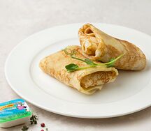 Блинчики со сливочной курицей