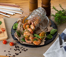 Креветки королевские в соусе терияки