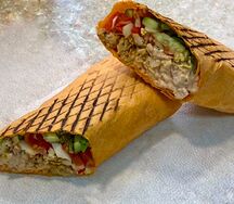 Шаурма из курицы (с сырным лавашом)