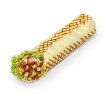 Большая шаурма с курицей острая