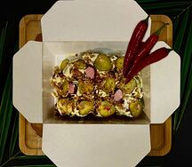 Сытный куш Фирменный (с колбасками)