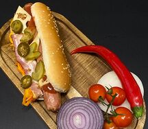 Хот-дог Всё включено острый