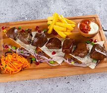 Шашлык из говяжьей печени халяль