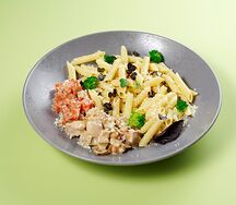 Фрикасе из цыпленка с макаронами