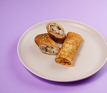 Блины с курицей и грибами