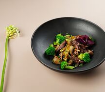 Говядина в соусе черный перец