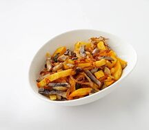 Картофель, запеченный с грибами