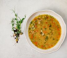 Гороховый суп с копченостями