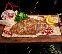 Дорадо на мангале