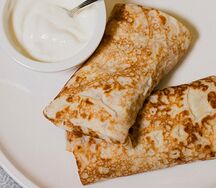 Блины с мясом индейки