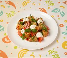 Курица с баклажаном в соусе сладкий чили