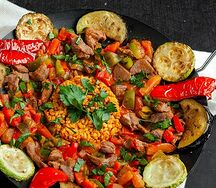 Садж кавурма с телятиной