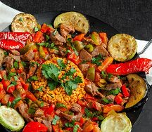 Садж кавурма с курицей