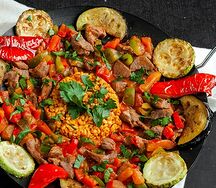 Садж кавурма с бараниной