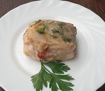 Пикша, жаренная с соусом тартар