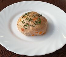 Маффин из курицы с тыквой на пару