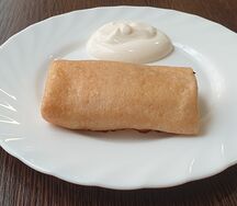 Блинчик с капустой и морковью
