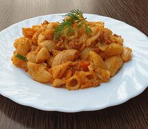 Макароны, запеченные с мясным фаршем