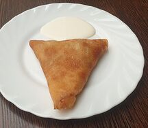 Блины с клюквой