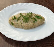 Паровая котлета из свинины с овощами