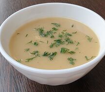 Суп-пюре Овощной с гренками
