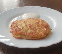 Драник картофельный с кабачком и сыром