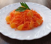 Салат из моркови с апельсином