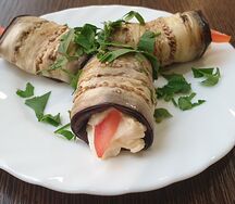 Рулетики из баклажанов