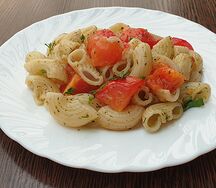 Макароны в соусе Песто